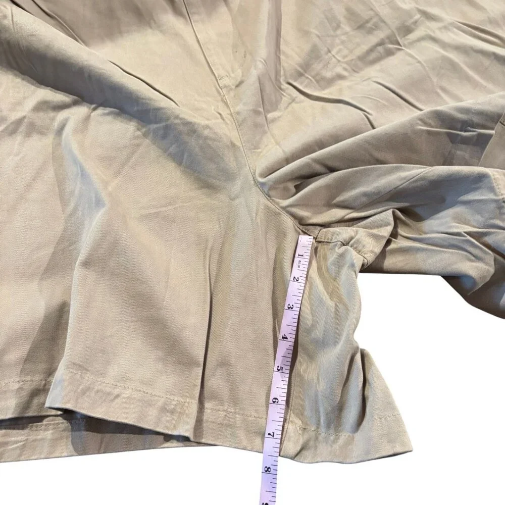 Harbor Bay men's khaki tan chino shorts stretch‎ waist sz 10XL waist 58 NWT